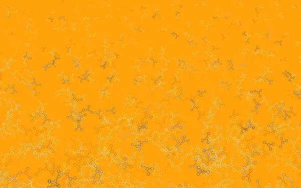Light Orange Векторный Шаблон Искусственным Интеллектом Структуры Абстрактная Иллюстрация Ссылками — стоковый вектор