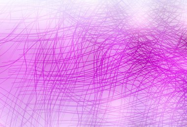 Açık pembe çizgili vektör düzeni. Eğimli çizgileri olan zarif parlak bir illüstrasyon. Broşürler, broşürler için doku.