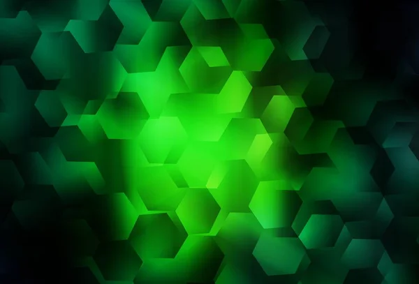 Vetor Verde Escuro Gradiente Triângulos Textura Ilustração Abstrata Poligonal Com —  Vetores de Stock