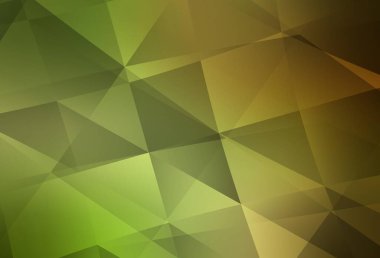 Açık yeşil, kırmızı vektör çokgen desen. Çokgen şekilli bir örnek. İşiniz için en iyi üçgen tasarım.