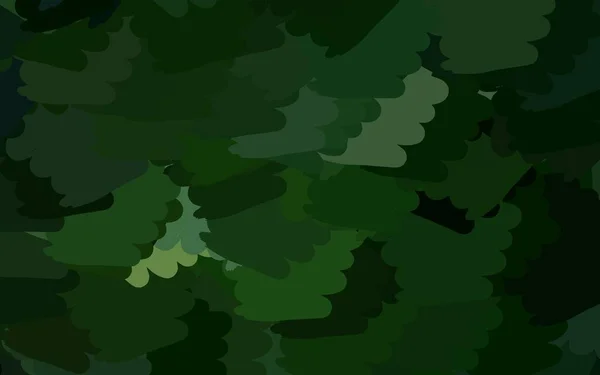 Тло Темно Зеленого Вектора Фігурними Фігурами Барвисті Хаотичні Форми Градієнтом — стоковий вектор