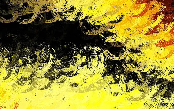 Layout Vetorial Amarelo Escuro Com Linhas Iradas Uma Ilustração Brilhante — Vetor de Stock