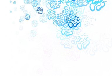 Açık mavi, kaotik şekilli kırmızı vektör şablonu. Soyut gradyan şekilli basit renkli çizimler. Web siteniz için basit tasarım.