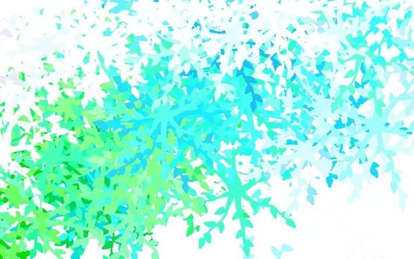 Azul Claro Plantilla Vector Verde Con Formas Caóticas Formas Caóticas — Vector de stock
