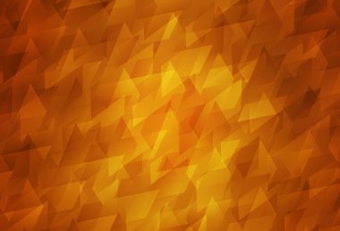 Açık Turuncu vektör arkaplanı çokgen biçiminde. Dikdörtgen şekilli soyut çizimler. Web siteleri için şablon kullanılabilir.