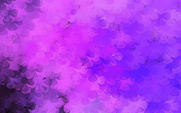 Dark Purple Vector Fondo Elegante Con Árboles Ramas Ilustración Colores — Vector de stock