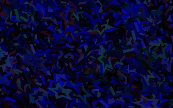 Dark Blue Red Vector Layout Bright Stars Shining Colored Illustration — Stock Vector