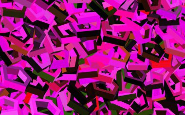 Koyu pembe, altıgenli yeşil vektör arkaplan. Renkli altıgenli soyut illüstrasyon. Marka kitabınız için yeni şablon.