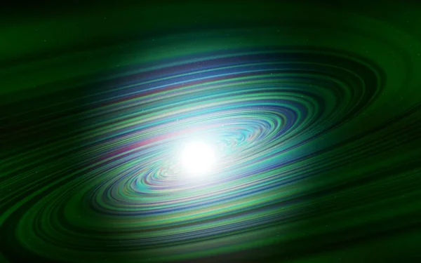 Dark Green Vector Background Galaxy Stars Shining Illustration Sky Stars — Stock Vector