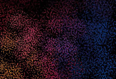 Koyu mavi, kırmızı vektör şablonu ve tekrarlanan çubuklar. Bulanık arkaplanda gradyanı olan çizgiler. Güzel geçmişiniz için şablon.