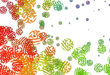 Soyut biçimlerde ışık çok renkli vektör dokusu. Rastgele şekillerle soyut tarzda dekoratif tasarım. Kartvizitiniz için modern tasarım.