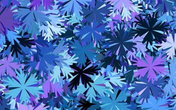 Dunkelrosa Blauer Vektor Elegante Tapete Mit Blumen Blumen Mit Farbverlauf — Stockvektor