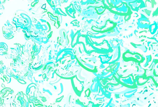 Світло Зелений Векторний Фон Абстрактними Формами Проста Барвиста Ілюстрація Абстрактними — стоковий вектор