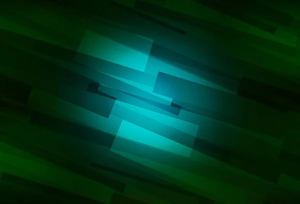 Темно Зелений Векторний Фон Ромбом Прекрасна Ілюстрація Прямокутниками Квадратами Шаблон — стоковий вектор