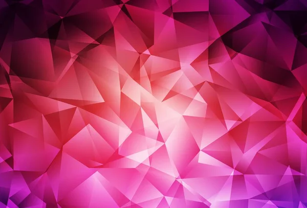 ライトピンク イエローベクトル抽象モザイクパターン 多角形のスタイルで全く新しいカラーイラスト 携帯電話の背景のテンプレート — ストックベクタ