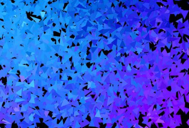 Koyu pembe, mavi vektör arka planı ve çokgen tarzı. Soyut arkaplanda renkli eğimli üçgenler. Kartvizitiniz için modern tasarım.