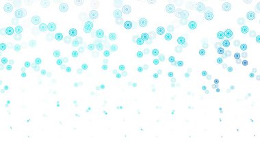 Noktalı hafif Mavili vektör arkaplanı. Doğa tarzında renkli baloncuklu soyut illüstrasyon. Fütürist reklamlar ve kitapçıklar için şablon.