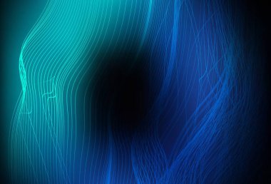 Koyu mavi vektör soyut bulanık arkaplan. Renkli soyut çizimler ve gradyan. Çalışmalarınız için akıllı tasarım.