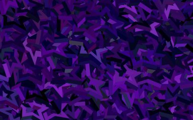 Koyu mor, gökyüzü yıldızlı pembe vektör şablonu. Soyut şablondaki yıldızlarla dekoratif parlak illüstrasyon. Astroloji web siteleri için desen.