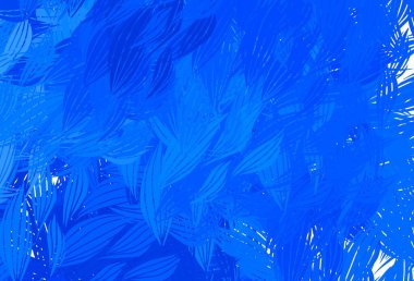 Soyut şekilli hafif BLUE vektör arkaplanı. Rastgele şekillerle soyut tarzda dekoratif tasarım. Duvar kağıtları için zarif tasarım.