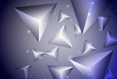 Çizgileri ve üçgenleri olan koyu mor vektör düzeni. Renkli üçgenli modern soyut illüstrasyon. İşiniz için en iyi akıllı tasarım.