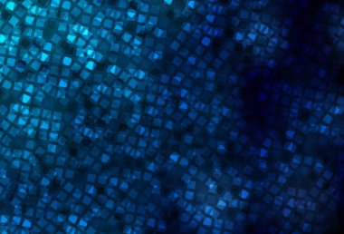 Koyu mavi vektör arka plan dikdörtgenler ile. Glitter soyut resim dikdörtgen şekiller ile. İşletme reklam, kitapçıklar, broşürler için desen