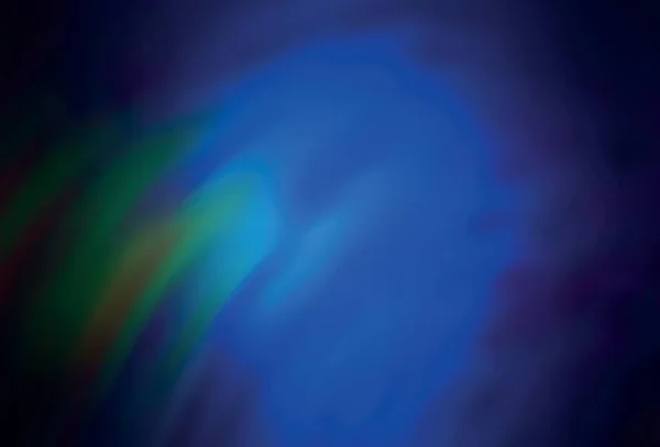 Donkerblauw Groen Vector Wazig Patroon Glitter Abstracte Illustratie Met Gradiënt — Stockvector