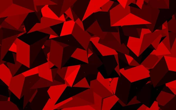 Diseño Vectorial Rojo Oscuro Con Líneas Triángulos Hermosa Ilustración Con — Archivo Imágenes Vectoriales