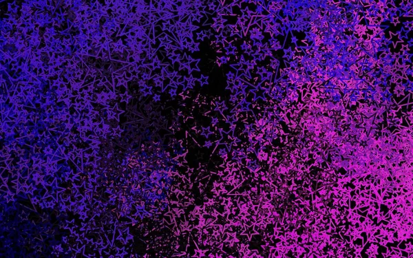 Темно Фиолетовая Розовая Векторная Текстура Красивыми Звездами Декоративная Сияющая Иллюстрация — стоковый вектор