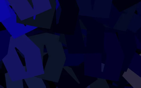 Modèle Vectoriel Bleu Foncé Avec Hexagones Colorés Illustration Abstraite Scintillante — Image vectorielle