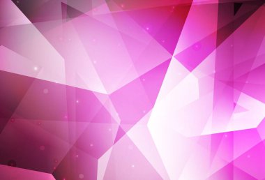 Açık pembe vektör dokusu üçgen biçiminde. Renkli üçgenlerin olduğu bir resim. Web siteniz için basit tasarım.