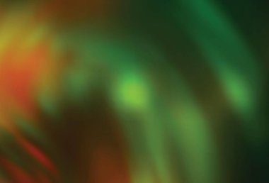 Koyu yeşil, sarı vektör parlak şablonu bulanıklaştırdı. Soyut renkli gradyan çizimi. Marka kitabı için zarif bir arkaplan.