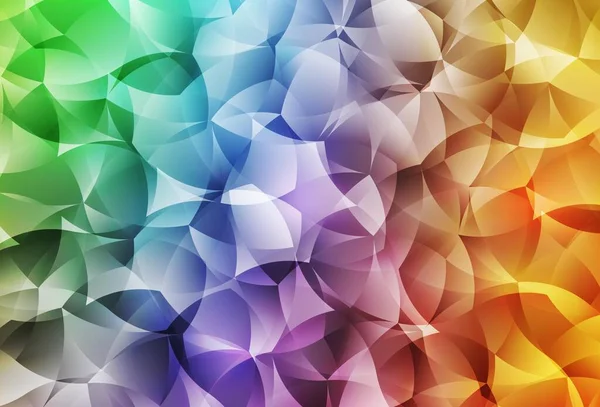 Patrón Triángulos Gradiente Vectorial Multicolor Claro Ilustración Colorida Estilo Abstracto — Vector de stock