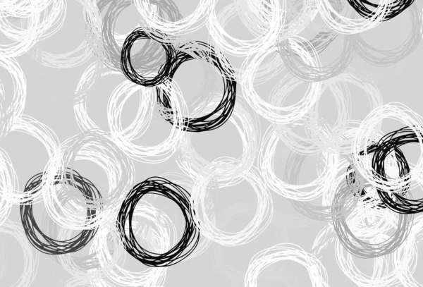 带有圆环的浅灰矢量模板 采用带气泡的抽象风格的模糊装饰设计 美丽网站的模式 — 图库矢量图片