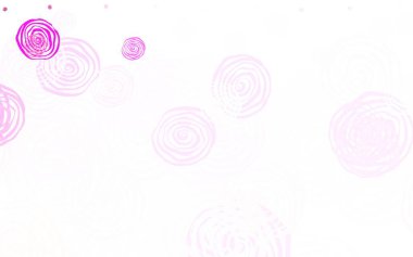 Açık pembe vektör doğal gül çizimi. Çiçeklerle karalama tarzında renkli çizimler. Cep telefonlarının geçmişleri için şablon.