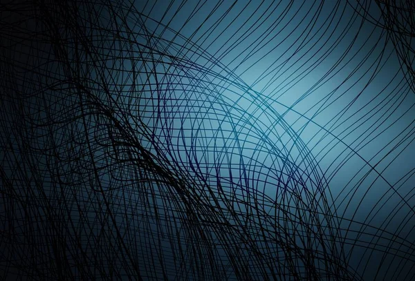 Fundo Vetorial Azul Escuro Com Linhas Dobradas Moderna Ilustração Abstrata —  Vetores de Stock