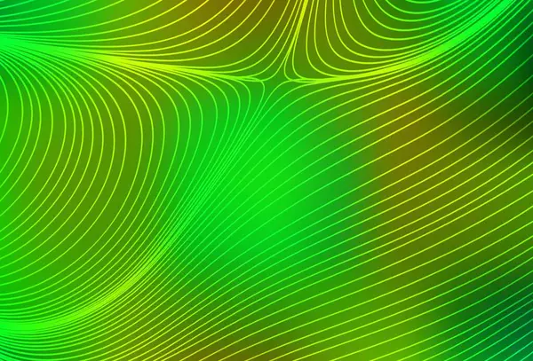 Светло Зеленая Желтая Векторная Текстура Цветными Линиями Размытый Декоративный Дизайн — стоковый вектор