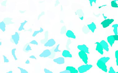 Açık mavi, kaotik şekilli kırmızı vektör şablonu. Soyut tarzda rengarenk gradyan şekilleri olan bir resim. Web siteniz için basit tasarım.