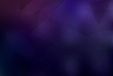 Koyu mor vektör düşük polimerli doku. Üçgenlerden oluşan parlayan çokgen çizimler. Cep telefonunun arka planının şablonu.