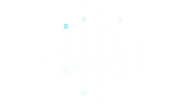 ライトブルー スポット付きグリーンベクトルの背景 抽象的な背景にカラフルなグラデーションでぼやけた泡 ブランドブックの新しいテンプレート — ストックベクタ
