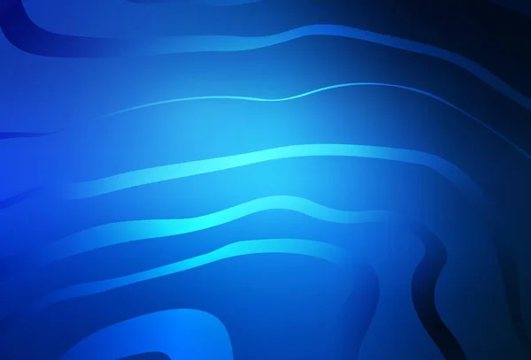 Σκούρο Μπλε Διανυσματική Υφή Καμπύλες Γραμμές Πολύχρωμη Αφηρημένη Απεικόνιση Βαθμιδωτές — Διανυσματικό Αρχείο