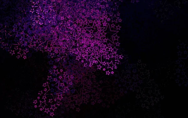 暗粉色矢量布局与明亮的恒星 用抽象模板上的星星装饰华丽的插图 占星术网站的模式 — 图库矢量图片