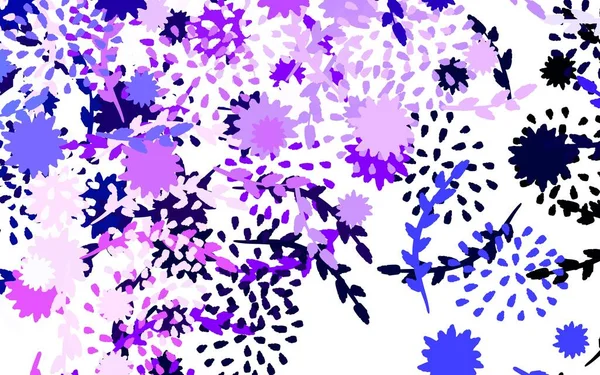 Světlo Fialový Vektor Elegantní Pozadí Květinami Moderní Abstraktní Ilustrace Květinami — Stockový vektor