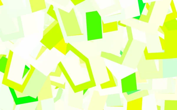 Light Green Yellow Vector Layout Hexagonal Shapes Glitter Abstract Illustration — Stock Vector