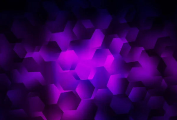 Dark Purple Vektor Polygon Abstraktes Layout Eine Völlig Neue Farbillustration — Stockvektor