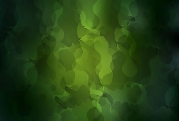 Textura Vectorial Verde Oscuro Con Formas Abstractas Ilustración Con Formas — Vector de stock