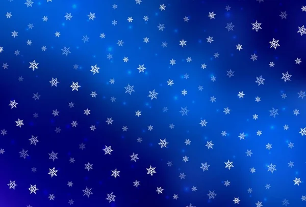 Hellblauer Vektorhintergrund Urlaubsstil Bunte Illustration Mit Weihnachtlichen Symbolen Und Schildern — Stockvektor