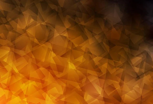 Dark Orange Vektor Abstraktní Mozaiky Pozadí Moderní Abstraktní Ilustrace Trojúhelníky — Stockový vektor