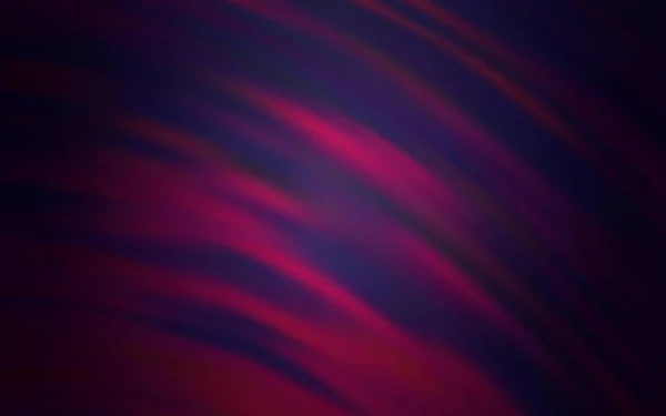 Темно Фиолетовый Векторный Фон Изогнутыми Линиями Яркая Иллюстрация Состоящая Изогнутых — стоковый вектор