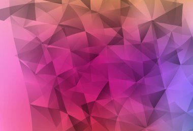 Açık Pembe, kırmızı vektör düzeni çizgiler, üçgenler. Renkli üçgenlerin olduğu bir resim. Broşürler, broşürler için desen